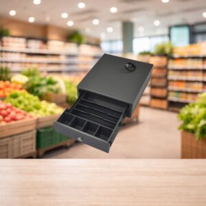 Gaveta de Dinheiro Go-Infinity Modelo EK-240 24Cm Preta