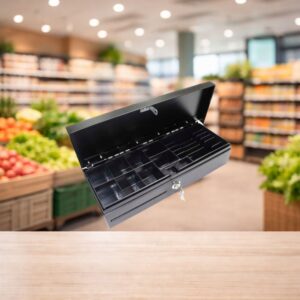 Gaveta de Dinheiro Vertical Go-Infinity Modelo FT-460 46Cm Preta