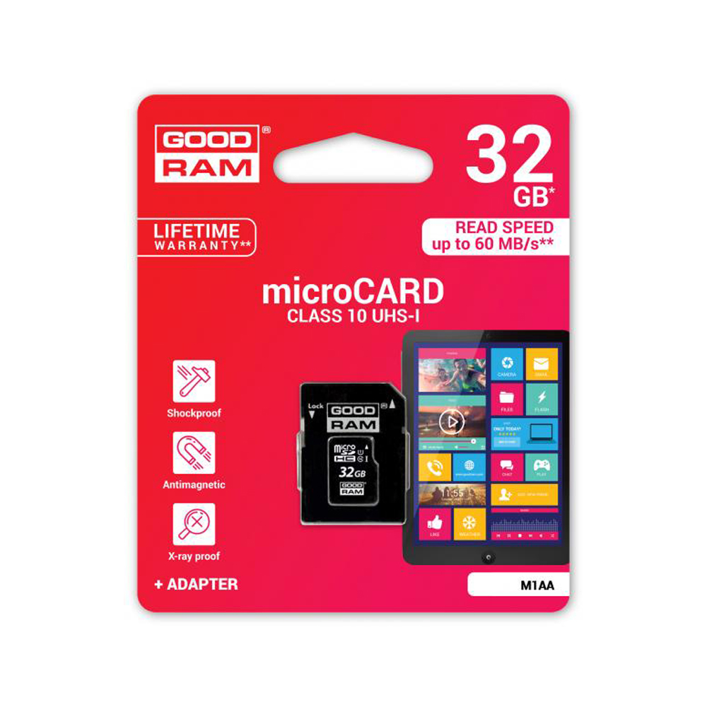 Micro Sdhc Goodram Slim 32GB Class10 + Adaptador-Limifield-Limifield