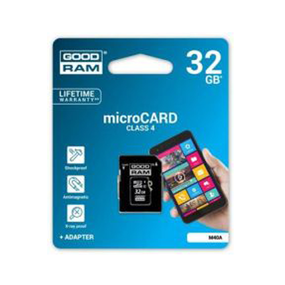 Micro Sdhc Goodram Slim 32GB Class4 + Adaptador-Limifield