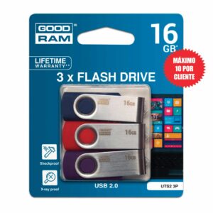 PEN DRIVE GOODRAM  16GB * 3 TWISTER  ( PACK C/3 UNIDADES)