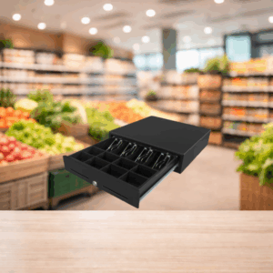 Gaveta de Dinheiro Go-Infinity Metálica Modelo MK-410 41Cm Preta