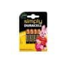 Pilha 1.5V AAA Duracell Pack 4 Uni