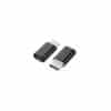Adaptador Usb 2.0 Type-C para Micro Usb Preto