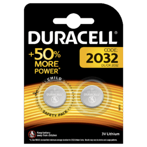 Pilha 3V Duracell CR2032 Pack 2
