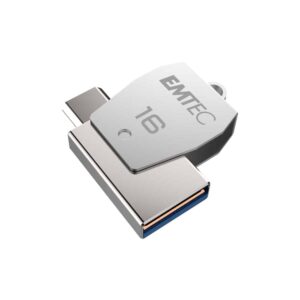 Pen Drive Emtec Dual T250 Usb2.0 + Micro Usb 16Gb