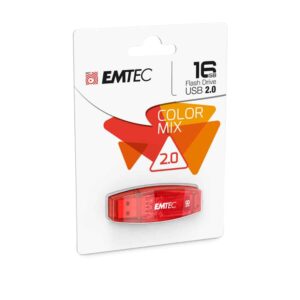 Pen Drive Emtec C410 16Gb Usb 2.0 Vermelha