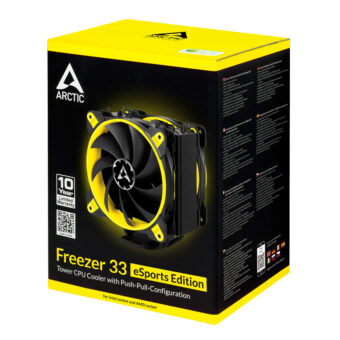Dissipador Arctic Freezer 33 eSports Editions - Amarelo