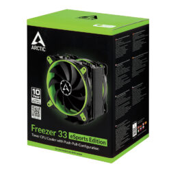 Dissipador Arctic Freezer 33 eSports Editions - Verde