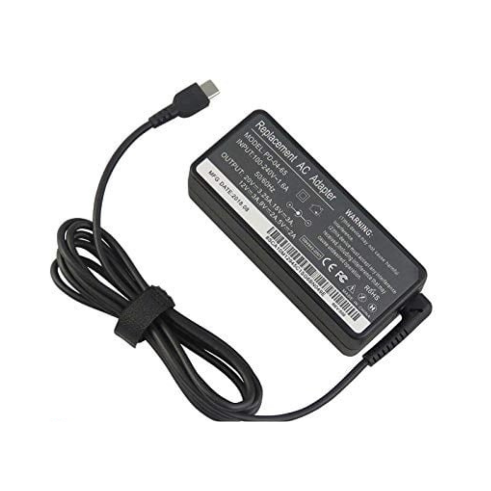 TRANSFORMADOR COMPATIVEL LENOVO 20V 3.25A TYPE-C