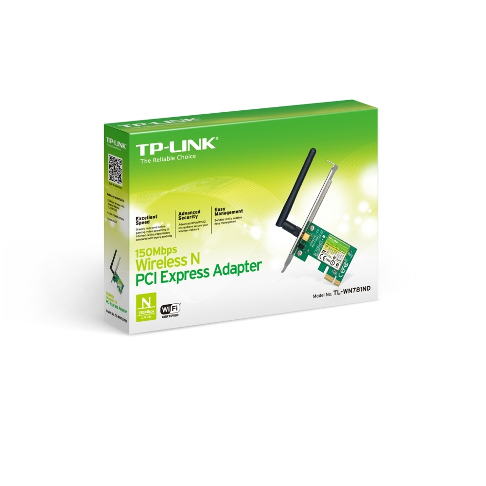 PLACA REDE TP-LINK WIRELESS N 150MBPS PCI-E