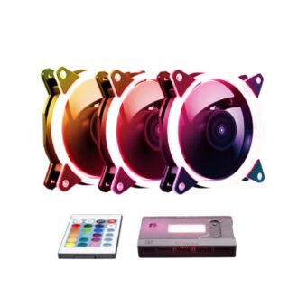 Ventoinha Caixa Candy RGB Kit com 3Pcs