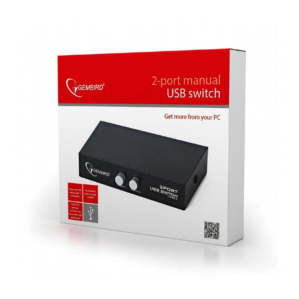 Switch Manual 2 Portas USB