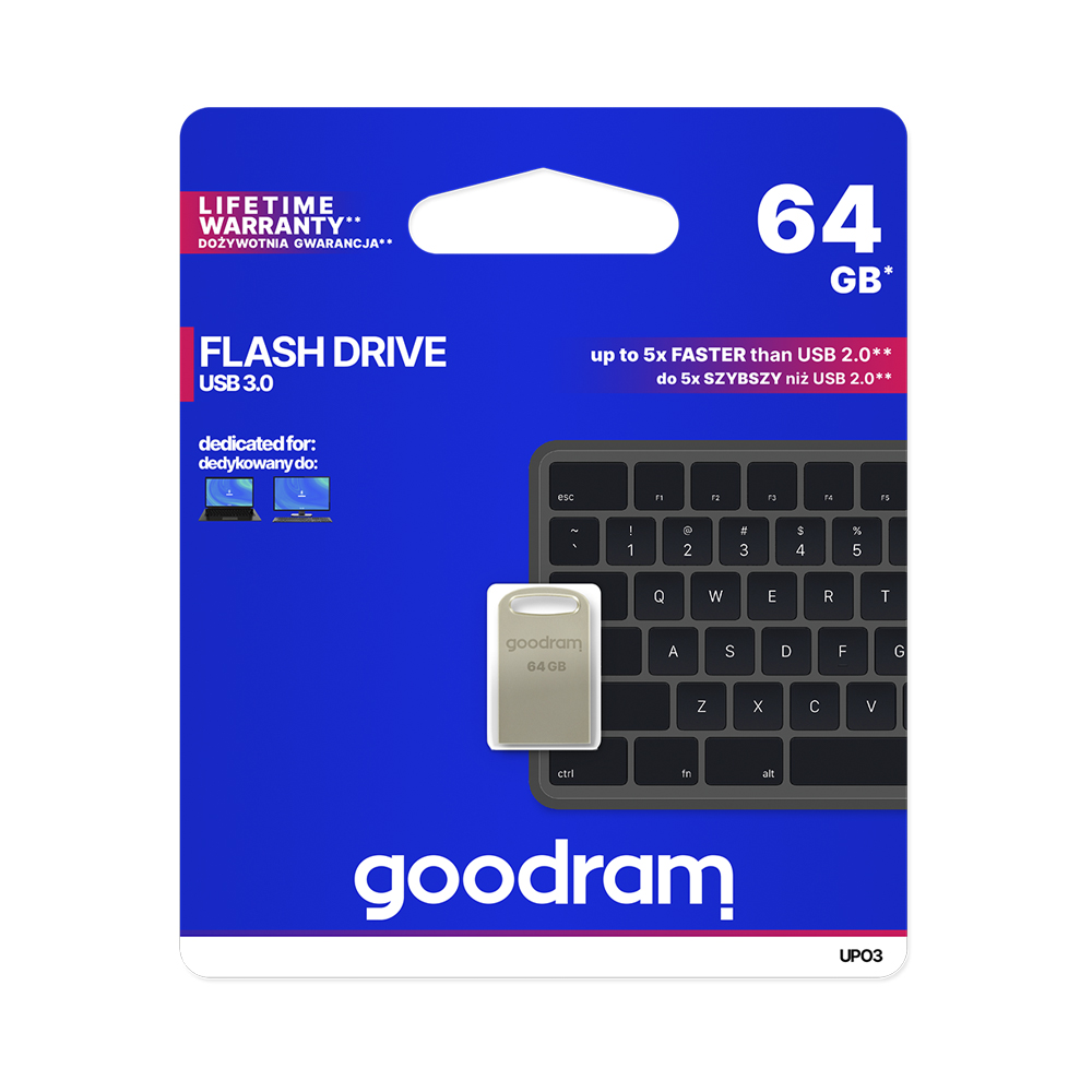 Pen Drive GoodRam 64Gb UPO3 USB 3.0 Metal