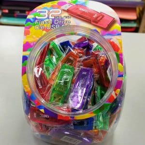 Boião de Pen Drives Emtec 32Gb Coloridas 80 Uni