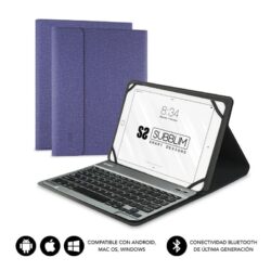 Capa para Tablet SUBBLIM KeyTab Pro Bluetooth Purpura