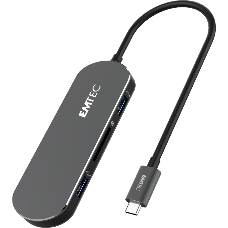 Adaptador Hub EMTEC Type-C 6in1