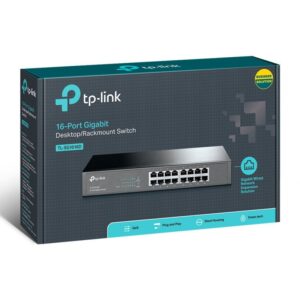 Switch TP-LINK SG1016 16PORTAS Gigabit Rack