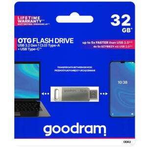 Pen Drive Goodram 32Gb ODA3 Usb 3.0 e Type C Metal