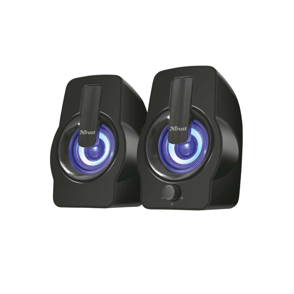 Colunas Trust Sistema 2.0 Gemi RGB Preta