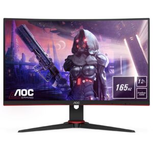 Monitor Gaming Aoc 23.6 Curvo FHD 165Hz 1Ms Hdmi DP C/Colunas 1