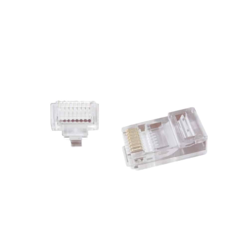Ficha de Rede 8P8C Rj45 – pack 100 Unidades