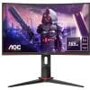 Monitor Gaming Aoc 24 Curvo Preto Led 1ms 165Hz
