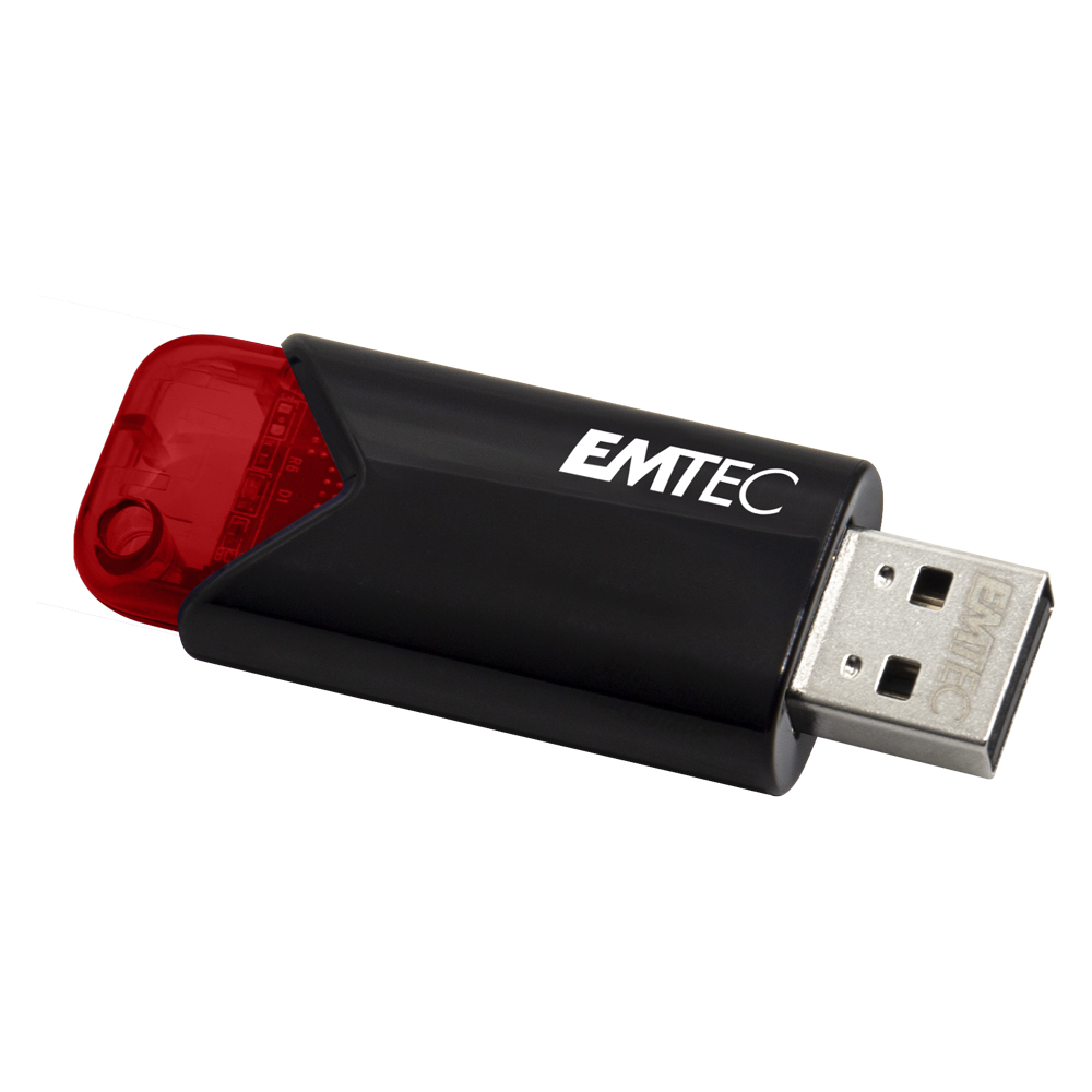 Pen Drive Emtec B110 256Gb Click Easy Usb 3.2 Vermelha