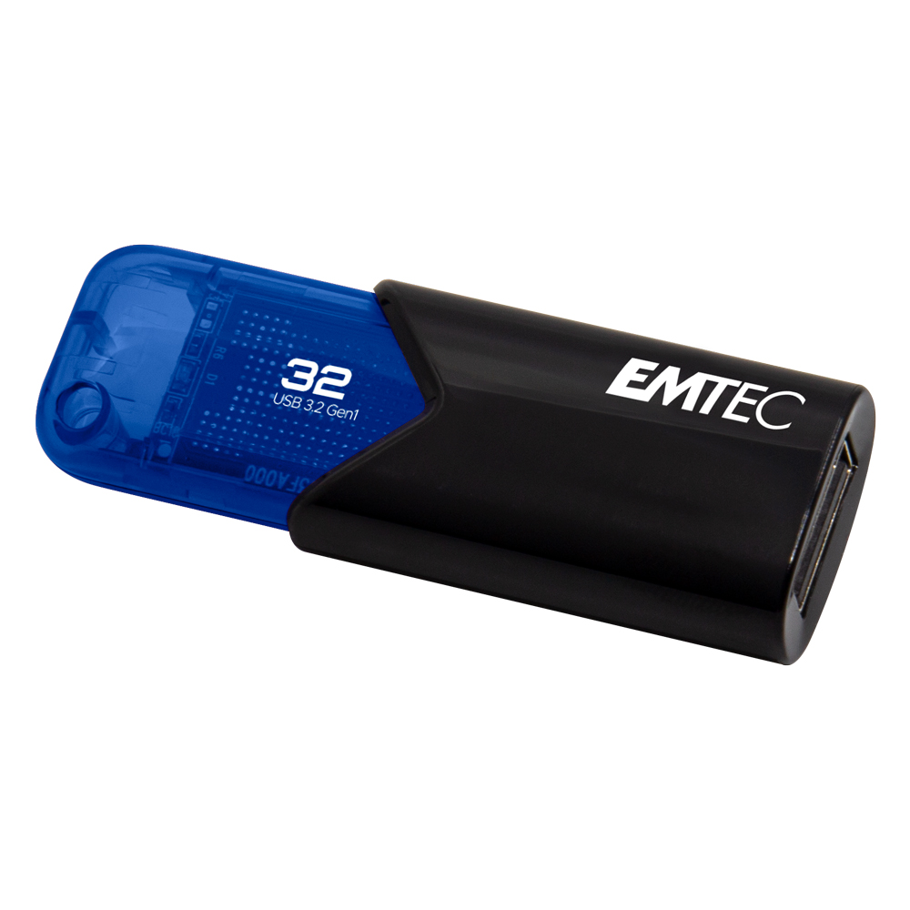 Pen Drive Emtec B110 32GB Click Easy Usb 3.2 Azul