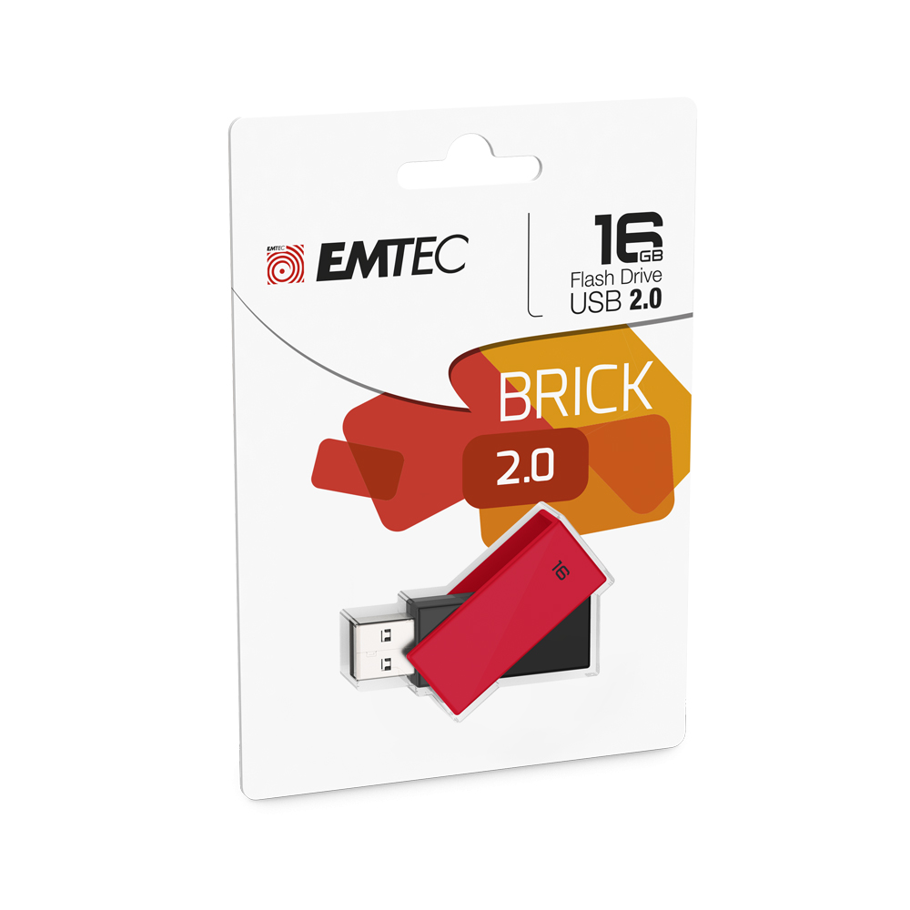 Pen Drive Emtec C350 16Gb Usb 2.0 Vermelha