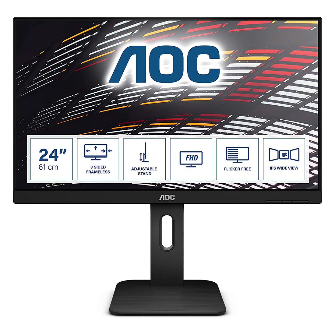 Monitor Aoc 24 X24P1 IPS FHD Colunas Hdmi Vga Dp 1