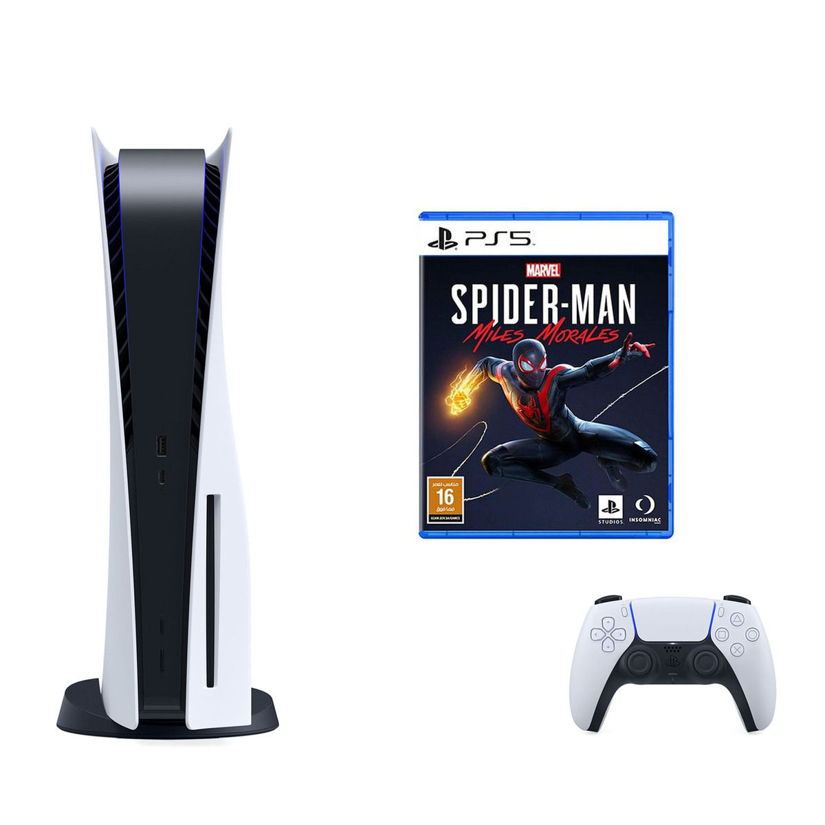 Consola Playstation Sony 5 825GB SSD + Spiderman + comando