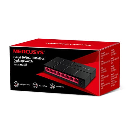 Switch Rede MERCUSYS 8Portas Gigabit
