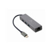 Adaptador Type-C Para RJ45 Gigabit com 3 Portas USB 3.1 Hub