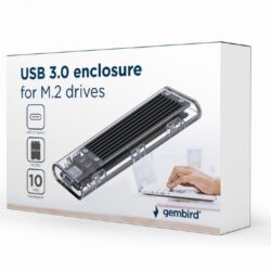 Caixa Externa SSD M.2 NVME Gembird Usb 3.0 Transparente