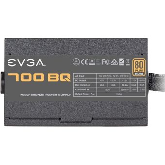 Fonte Alimentação EVGA BQ 700W 80 Plus Bronze Modular