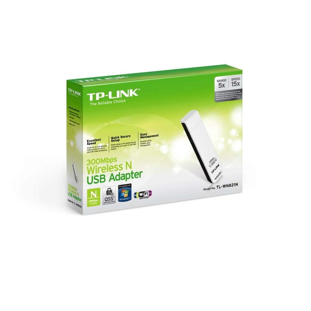 Adaptador Usb TP-Link Wireless 300Mbits WN821N