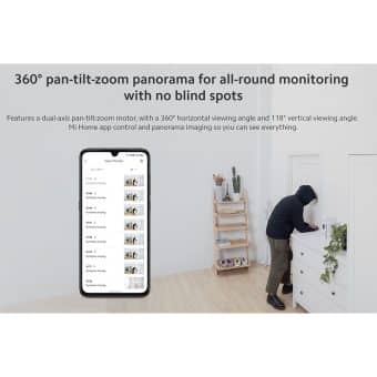 Camara Segurança Wi-Fi Xiaomi Mi Home 360º 2K Visao Noturna