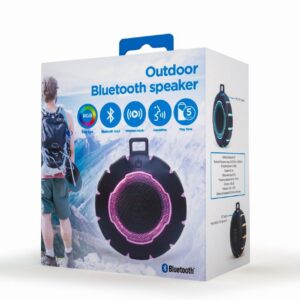 Coluna Gembird Bluetooth Portátil com LED