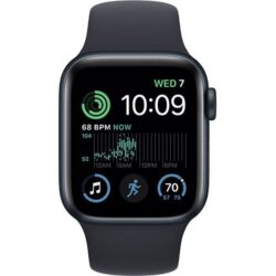 Apple Watch SE GPS 40mm Caixa de Alumínio em Preto Meia Noite Correia Desportiva Preto Meia Noite