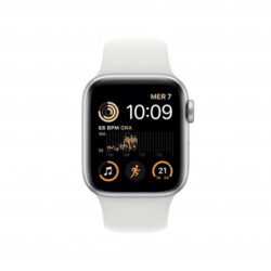 Apple Watch SE GPS 40mm Caixa de Alumínios em Prateado Correa Desportiva Branc