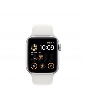 Apple Watch SE GPS 40mm Caixa de Alumínios em Prateado Correa Desportiva Branc