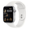 Apple Watch SE GPS 44mm Caixa de Alumínio em Prateado Correia Desportiva Branco