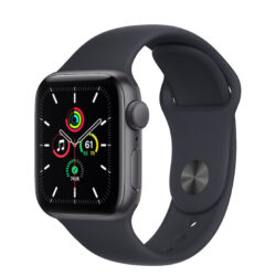 Apple Watch SE Nike GPS 40 mm Caixa de Alumínio em Cinza Espacial Correia Desportiva Nike Preta