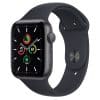 Apple Watch SE GPS 44mm Caixa de Alumínio em Preto Meia Noite Correia Desportiva Preto Meia Noite