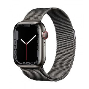 Apple Watch Series 7 GPS Celular 41 mm Caixa de Aço Grafite Correia Milanesa Grafite