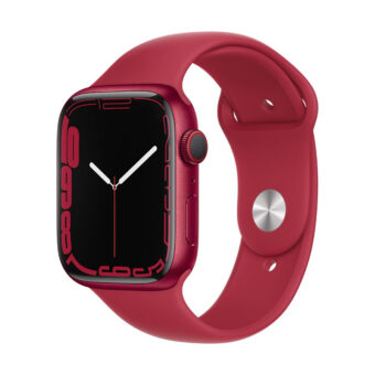 Apple Watch Series 7 GPS Celular 45 mm Caixa de Alumínio em Vermelho Correia desportiva Vermelha