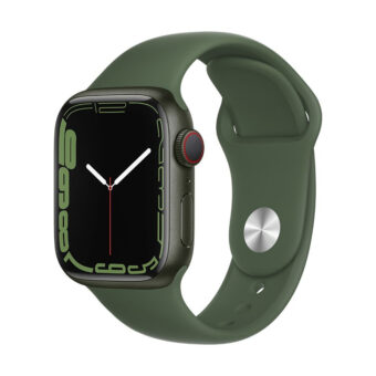 Apple Watch Series 7 Gps Celular 41 mm Caixa de Alumínio em Verde Correia desportiva Verde Trebol