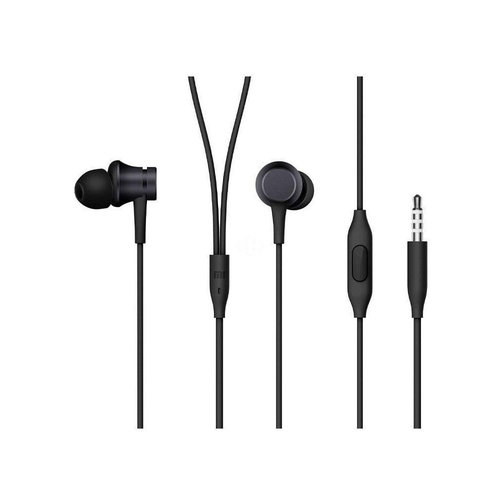 Auriculares Xiaomi Mi In Ear Basic com Microfone Jack 3.5 Preto - Image 2