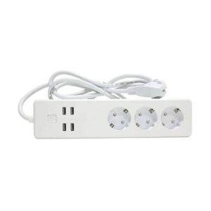 Tomada proteção 3x e 4 USB Inteligente Woox R4028